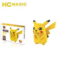 Pikachu Micro Building Blocks DIY 3D Model Assemble Pokemon Mini Bricks Figure Toys For Kids Christmas Gift