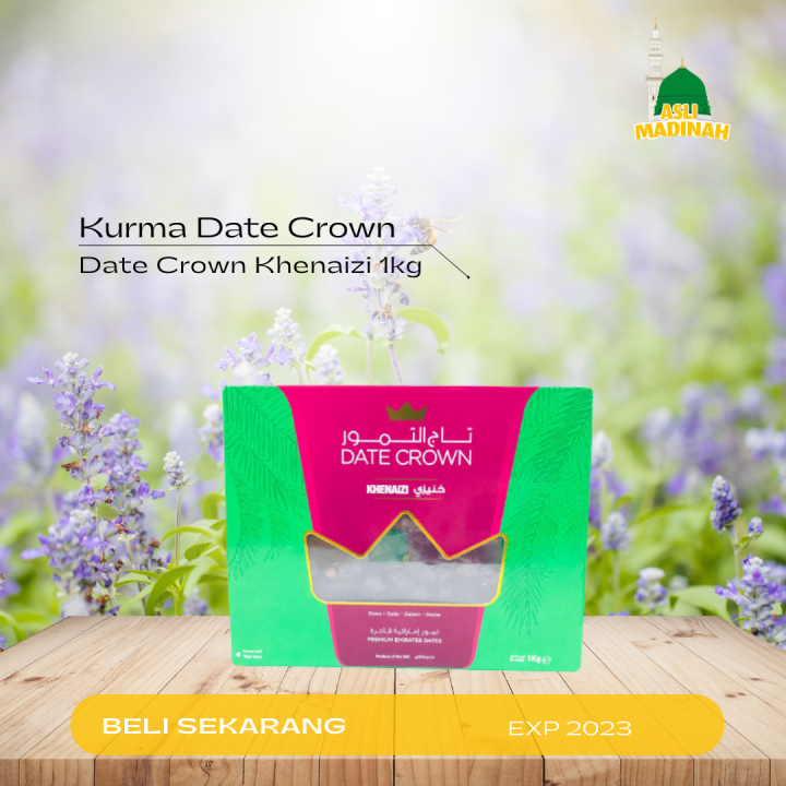 Kurma Date Crown Khenaizi Kemasan 1kg Lazada Indonesia