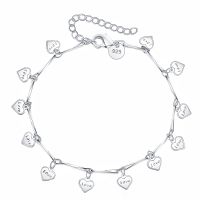 Big Promotion Silver color Pretty nice Leaf chain bracelet fashion charm Anklet wedding Cute women lady party gift LH037 【hot】niloli