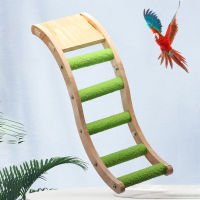 [GIORGIO ARMANI MALL]Pet Bird Toy Log Color Interactive Wooden Parrot Climbing Ladder Play Toys Cage Accessory สัตว์เลี้ยงนกของเล่นบันทึกสีไม้นกแก้วปีนบันไดเล่นของเล่นอุปกรณ์เสริมกรง