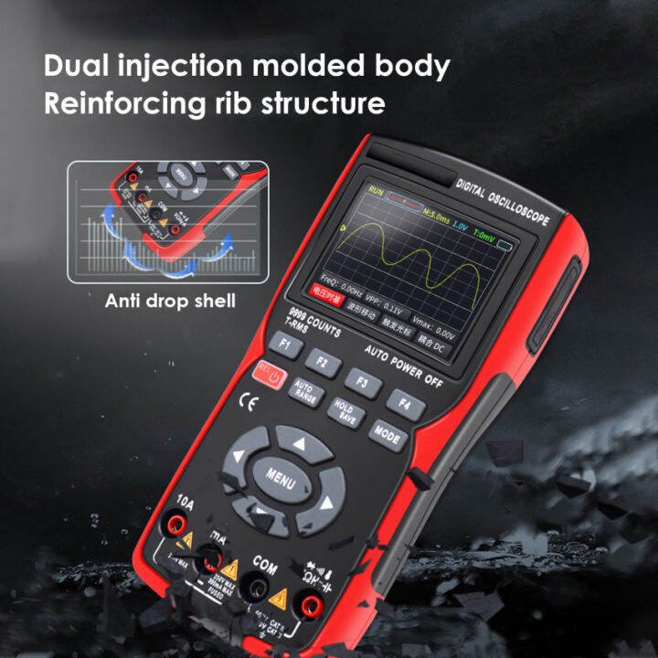 2-in-1ออสซิลโลสโคปแบบดิจิตอลมัลติมิเตอร์48msa-s-oscilloscope-แบนด์วิธ10mhz-9999นับ-true-rms-400v-ac-dc-หน่วยวัดสากล