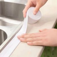 Bathroom Shower Sealing Tape PVC Sink Bath White Self Adhesive Kitchen Waterproof Wall Sticker for Bathroom Caulk Sealing Strips