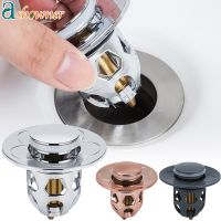 Stainless Steel Basin Pop-Up Bounce Core Universal Basin Drain Filter Hair Catcher Sink Strainer Bathroom Bathtub Stopper Tool