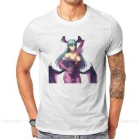 Morrigan O Neck Tshirt Darkstalkers Vampire Vanpaia Game Fabric Basic T Shirt ManS Tops New Design Oversized