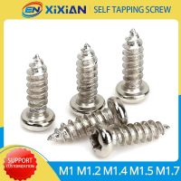 【cw】 1000pcs M1.2 M1.4 M1.5 M1.7 Self-Tapping Screw Small Plated Phillips Pan Tapping 【hot】 !