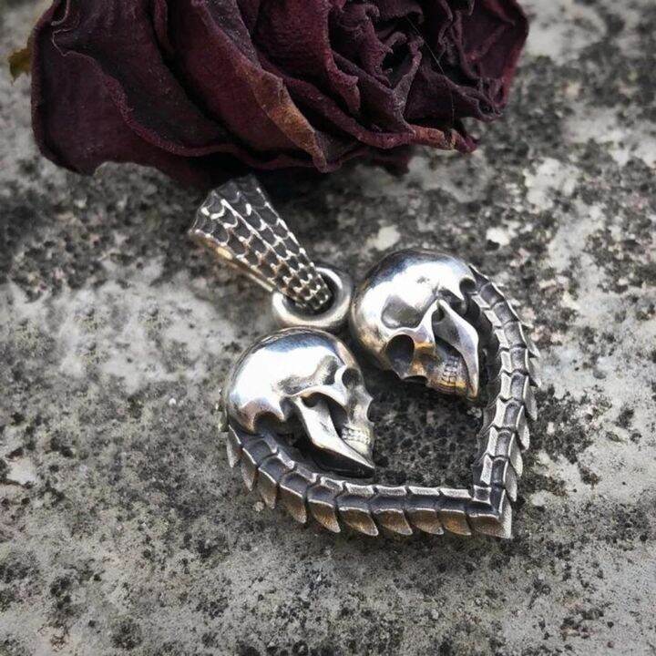 double-skull-heart-shaped-men-39-s-necklace-pendant-fashion-creative-couple-gothic-punk-jewelry