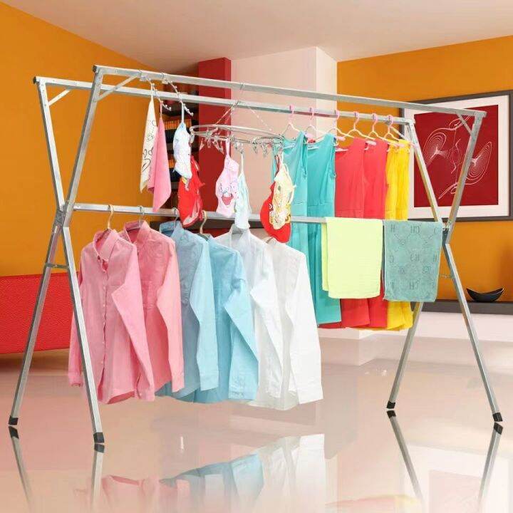 Foldable Sampayan Double Pole Rack Folding Clothes Drying Rack