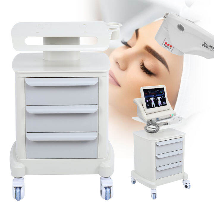 ThreeLayers Beauty Salon Instrument Roll Trolley Cart Beauty Spa Tool