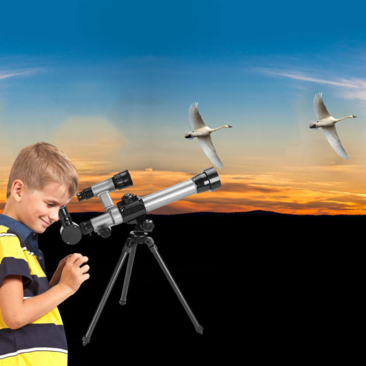 telescope-for-kids-20x-30x-40x-astronomical-telescope-with-foldable-tripod-adjustable-finderscope-for-schools-education-concerts-observation-kits-with-compass-practical