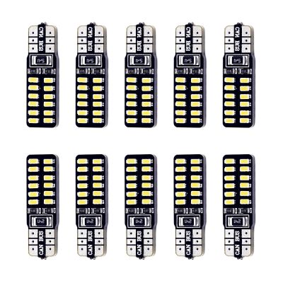 10ชิ้น T10 Led 194 W5w 24 Led C An BUS 3014smd ข้อผิดพลาดฟรีรถด้านลิ่มแสง