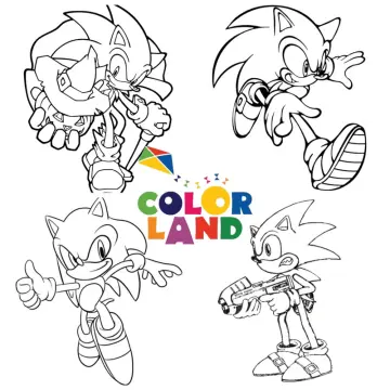 Tuyển tập 25 tranh tô màu Sonic siêu đẹp dành tặng bé yêu