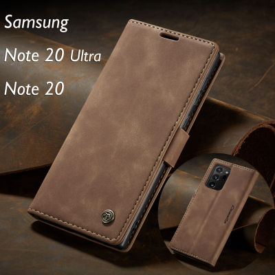 เคสหนังสำหรับSamsung Galaxy Note 20,เคสแบบกระเป๋าสตางค์ฝาพับป้องกันแบบคลาสสิกพร้อมช่องใส่บัตรสำหรับSamsung Galaxy Note 20 Ultra/Note 20