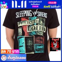 เสื้อวง SLEEPING WITH SIRENS เสื้อวินเทจ ผ้าร้อยแท้ สลีปปิงวิทไซเรนส์ ไซส์ยุโรป RDM1539