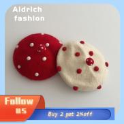 ALDRICH FASHION Nấm Mũ beret cho bé Ấm áp Len Mũ họa sĩ Thu Đông Mềm Mũ