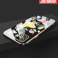 JIUMOO เคสสำหรับ Infinix 10i ร้อนสมาร์ท5 Pro รูปผีเสื้อการ์ตูนขอบด้านข้างใหม่กรอบซิลิโคนกันกระแทกฝาปิดเลนส์เต็มรูปแบบป้องกันกล้องเคสนิ่ม