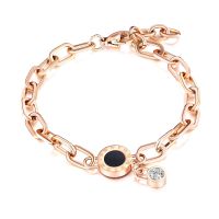 【CW】 Gold Color Roman Number CZ for Woman Adjustable Wristband Chain Jewelry Gifts