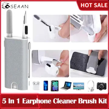 5 in 1 Earphone Cleaner Brush Kit Camera Keyboard Laptop Phone Screen  Cleaning Tools Headset Cleaning Pen For Airpod Pro 3 2 1