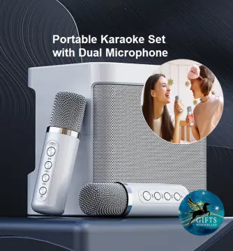 Karaoke Machine Speaker & 2 Wireless Microphones YS-203 Portable