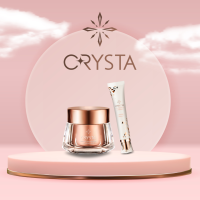 Crysta Glowing Set - คริสต้าเซรั่มคู่กับคริสต้าครีมกันแดด สวยใส ท้าแดด  (Serum + Sunscreen)