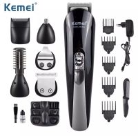 Kemei SUPER GROOMING KIT 11in1 รุ่น KM-600 ชุดเครื่องจัดแต่งทรงผม ปัตตาเลี่ยน ชาร์ตไฟได้ เครื่องโกนหนวด ตัดขนจมูก ตัดผมสั้น ที่ตัดผมไฟฟ้า เครื่องตัดผม ตัดขน บัตตาเลี่ยน โกนผม โกนขน แบตตาเลี่ยน แบบไร้สาย ตัดผมเด็ก ชุดบัดตาเลียน ใบมีดโลหะชนิดพิเศษ