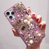 เคสโทรศัพท์คริสตัลเพชรหรูหราสำหรับ Samsung S23 S22 S21 S20มาก S10บวก S21FE S21 5กรัม + S22 + S23 + กระพริบประกายเพชรฝาครอบป้องกันเต็ม