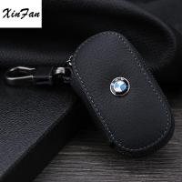 XINFNA เคสกุญแจหนังใส่รถ1ชุด,พวงกุญแจกระเป๋าสำหรับ BMW E90 F10 F30 E34 F20 X5 E53 E30 X6 X1 X3 E46 E39