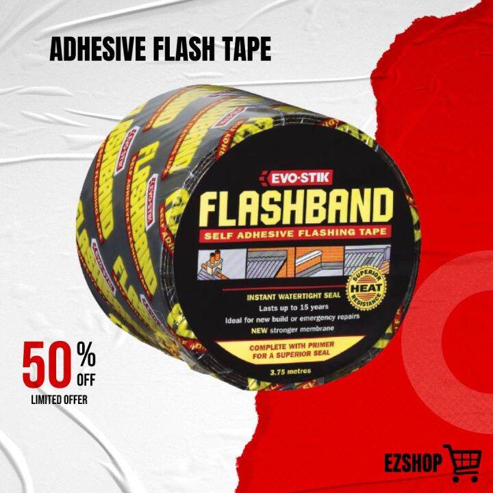 Ez Shop Flashband Original Self Adhesive Tape Waterproof Sealant Roof and Gutters 10CMx5M High