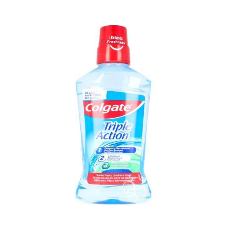 Colgate Triple Action Mouthwash 500mL Lazada PH