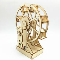 3D DIY Electric Craft Ferris Wheel Puzzle Game Wooden Model Building Kits Science Educational Toys For Children Kids Adult Gift