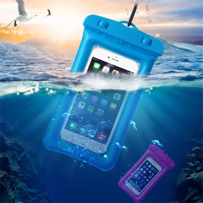 IRCTBV เคสโทรศัพท์ดำน้ำโปร่งใสหน้าจอสัมผัสสำหรับว่ายน้ำอเนกประสงค์,ฝาครอบกันน้ำกระเป๋าถุงลมนิรภัยถุงลอยน้ำ