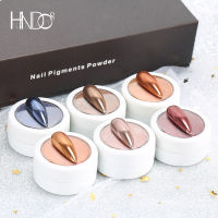 HNDO 12 สีสีน้ำตาล Chrome Magic Mirror Powder เล็บ Glitter Pigment Dust Effect สำหรับตกแต่งเล็บออกแบบเล็บ TN-Souyine