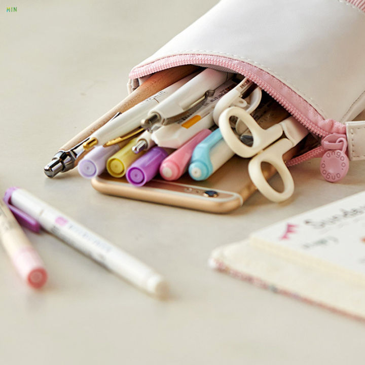 ของขวัญไม้เซลฟี่กล่องดินสอทำจาก-pu-ผ้าลูกฟูกแบบยืนความจุมากกระเป๋าทรานฟอร์มเมอร์ของขวัญสำหรับเด็ก