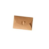 100Pcs Kraft Mini Envelopes Brown Kraft Envelopes for Gift Cards and Business Cards 103X70mm