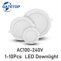 Led ดาวน์ไลท์ AC110V 220โวลต์ไฟเพดานจุดไฟ Led Plafond ปิดภาคเรียนลงแสงรอบ6วัตต์10วัตต์14วัตต์24วัตต์สปอตไลแสงในร่ม *