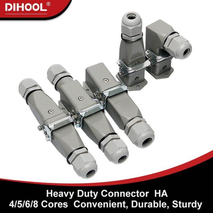 HA Heavy Duty Connector 4 5 6 8 Pin Heavy Load Connection Industrial ...