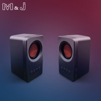 M&amp;J Portable TWS Bluetooth 5.0 Speaker True Stereo Sound Subwoofer Columns USB mp3 TF FM Radio Built-in Mic