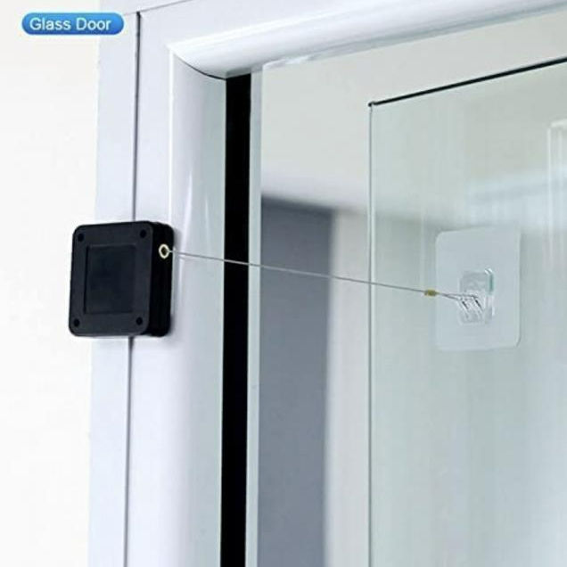 ตัวปิดประตูอัตโนมัติ-ที่ดึงปิดประตู-ตัวดึงสายสลิง-อุปกรณ์ปิดประตูอัตโนมัติ-ใช้งานได้โดยไม่ต้องเจาะ-punch-free-pull-automatic-door