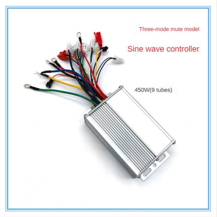 48v-60v-450w-sinusoidal-brushless-9-tube-controller-for-electric-bicycle-motorcycle-bldc-motor-controller