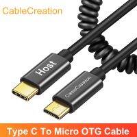 CableCreation kabel USB Tipe C ke kabel B mikro kabel OTG untuk DJI Mavic Air 2 untuk Macbook Pixel XL 2 Galaxy S9 Xiaomi Huawei