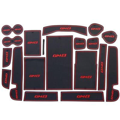 รถประตูสล็อต Pad รถประตู Groove Mat ถ้วย Armrest Storage Pad สำหรับ Trumpchi GM8 2018 2019 2020 2021