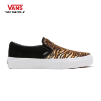 VANS Classic Slip-On - (Soft Suede) black/tiger รองเท้า ผ้าใบ VANS ชาย หญิง