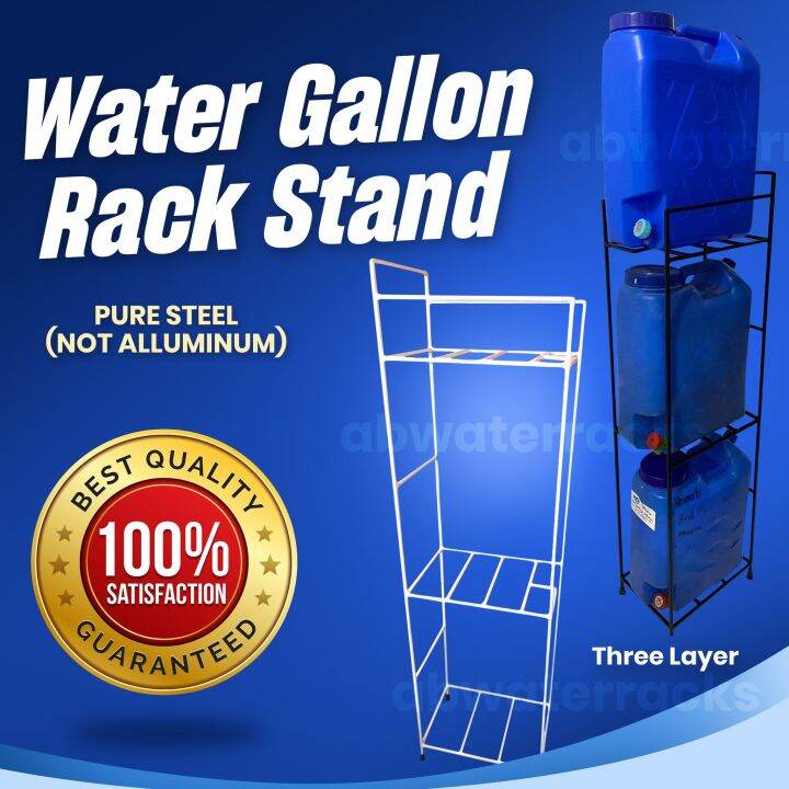 Water Gallon Rack Stand Pure Steel (For 3pcs Gallons) Lazada PH
