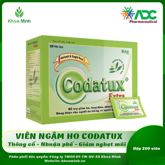 Kẹo ngậm codatux - codtux extra 200 viên - hỗ trợ giảm ho, đau họng - ảnh sản phẩm 6