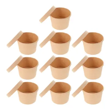 100pcs/pack 2.5oz Paper Cup White/Kraft Disposable Cup Small Mini