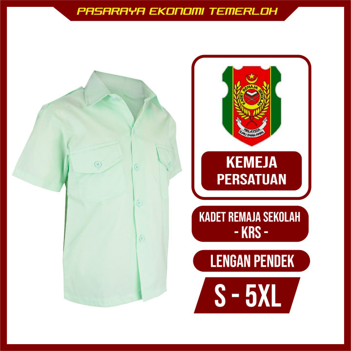 Uniform Pemimpin Kadet Remaja Sekolah Krs Lengan Pendek Persatuan