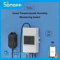 SONOFF TH Elite with Sensor WiFi Smart Switch Temperature Humidity Detector Monitor Remote Control Work with Google Home  Alexa Electrical Circuitry