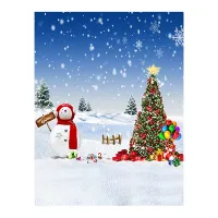 Snowman Snow Gifts Photography Backdrops Photo Backgrounds Christmas Photophone for Photo Studio