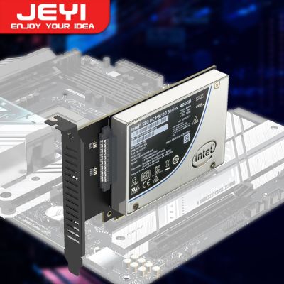 อะแดปเตอร์4.0สำหรับ PCIe U.2 JEYI,NVMe 2.5 "U.2 (SFF-8639) SSD การ์ดขยาย X16 PCIe X8 X4-U.2ไดรฟ์ SSD U.2 (PEX4SFF8639)