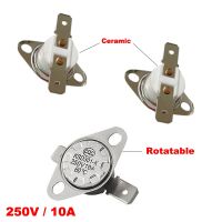 180 185 190 200 210 Degree Celsius 250V 10A KSD301 Ceramic Flat Rotatable Normal Closed NC Themostat Temperature Control Switch