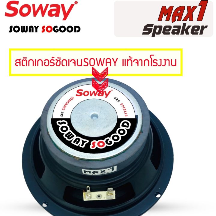 ลำโพงเสียงกลาง-ลำโพง-ขนาด6-5นิ้ว-หมวกเคฟล่าหน้าดอกม่วง-soway-รุ่นmax1-ng667-หมวกเคฟล่า-ราคาต่อ-1ดอก-ให้เสียงกลางที่ดังฟังชัด